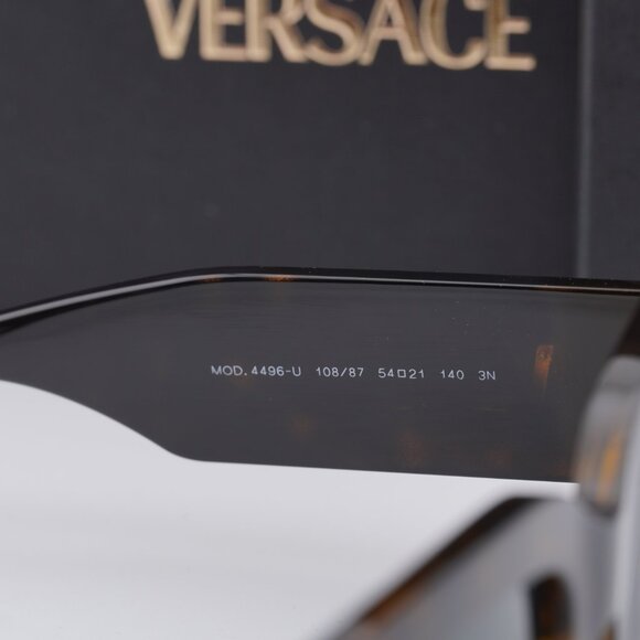 Versace VE4496U 108/87 Square Sunglasses – Havana/Dark Grey main image 5